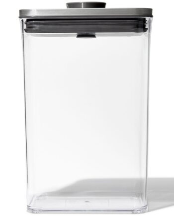 Oxo Pop Rektangulær Stål Beholder     Liter
