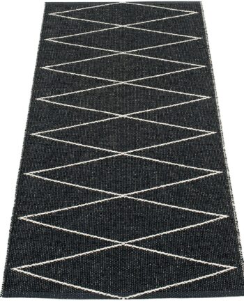 Pappelina Gulvtæppe Max  70   160 Cm  Black Vanilla