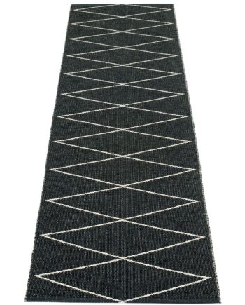 Pappelina Gulvtæppe Max  70   240 Cm  Black Vanilla