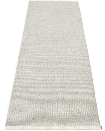 Pappelina Gulvtæppe Mono  85   260 Cm  Fossil Grey White Grey