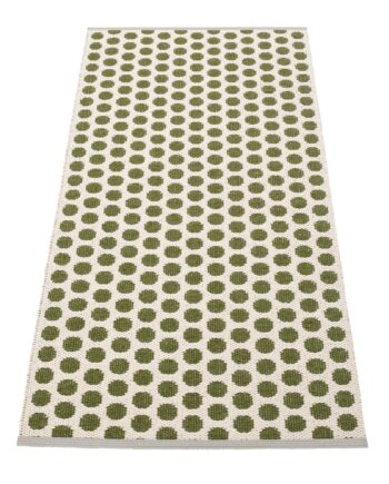 Pappelina Noa Gulvtæppe 70 Cm   150 Cm  Dark Olive Vanilla