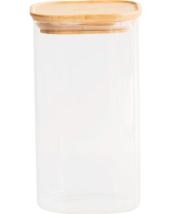 Pebbly Glasboks Med Bambuslåg   400 Ml