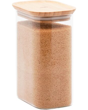 Pebbly Opbevaringsglas Med Bambuslåg 120 Cl