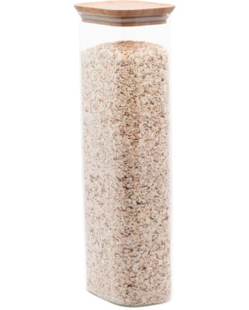 Pebbly Opbevaringsglas Med Bambuslåg 260 Cl