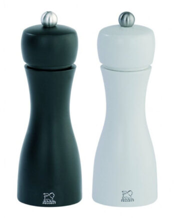 Peugeot Tahiti Duo Salt   Peberkværn 15 Cm  Hvid Sort