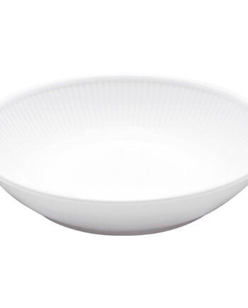 Pillivuyt Hvid Plissé Dyb Salat- Pastatallerken