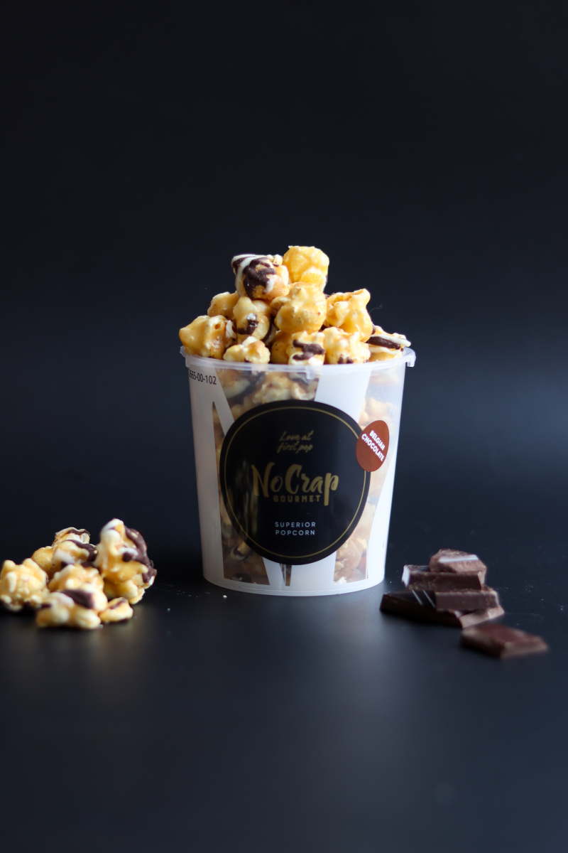 Popcorn Med Belgisk Chokolade Nocrap Gourmet
