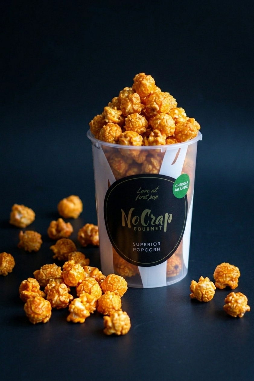 Popcorn Med Cheddar Og Jalapeño Nocrap Gourmet