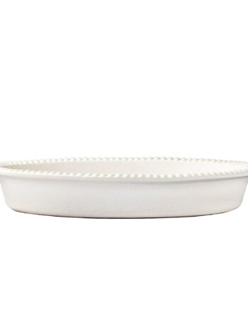 Potteryjo Daria Ovnfast Fad 35 Cm  Cotton White