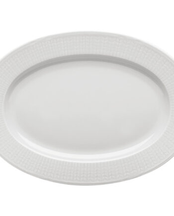 Rörstrand Swedish Grace Hvid Tallerken Oval 32 Cm