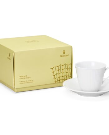 Rörstrand Swedish Grace Kaffekop Med Underkop 16 Cl  Snö