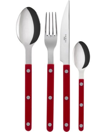 Sabre Paris Bistrot Solid Bestiksæt   Dele  Burgundy