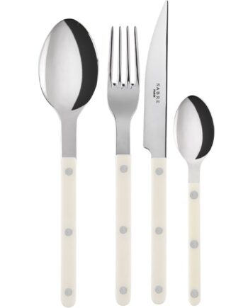 Sabre Paris Bistrot Solid Bestiksæt   Dele  Ivory