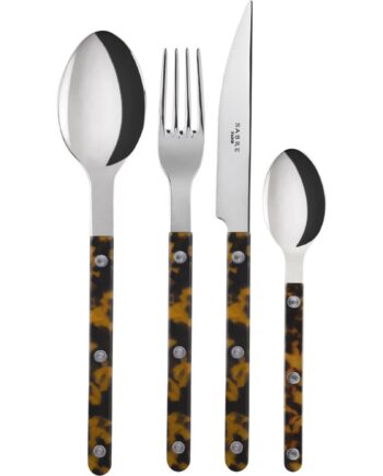 Sabre Paris Bistrot Tortoise Bestiksæt 24 Dele  Faux Tortoise