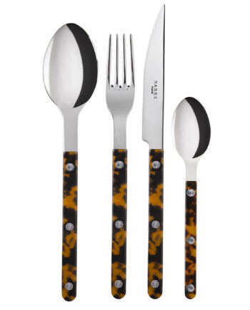 Sabre Paris Sabre Bistrot Tortoise Bestiksæt Med   Dele  Faux-sildpadde