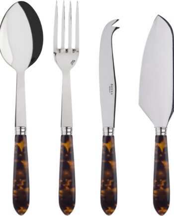 Sabre Paris Tortoise Serveringssæt   Dele  Faux Tortoise