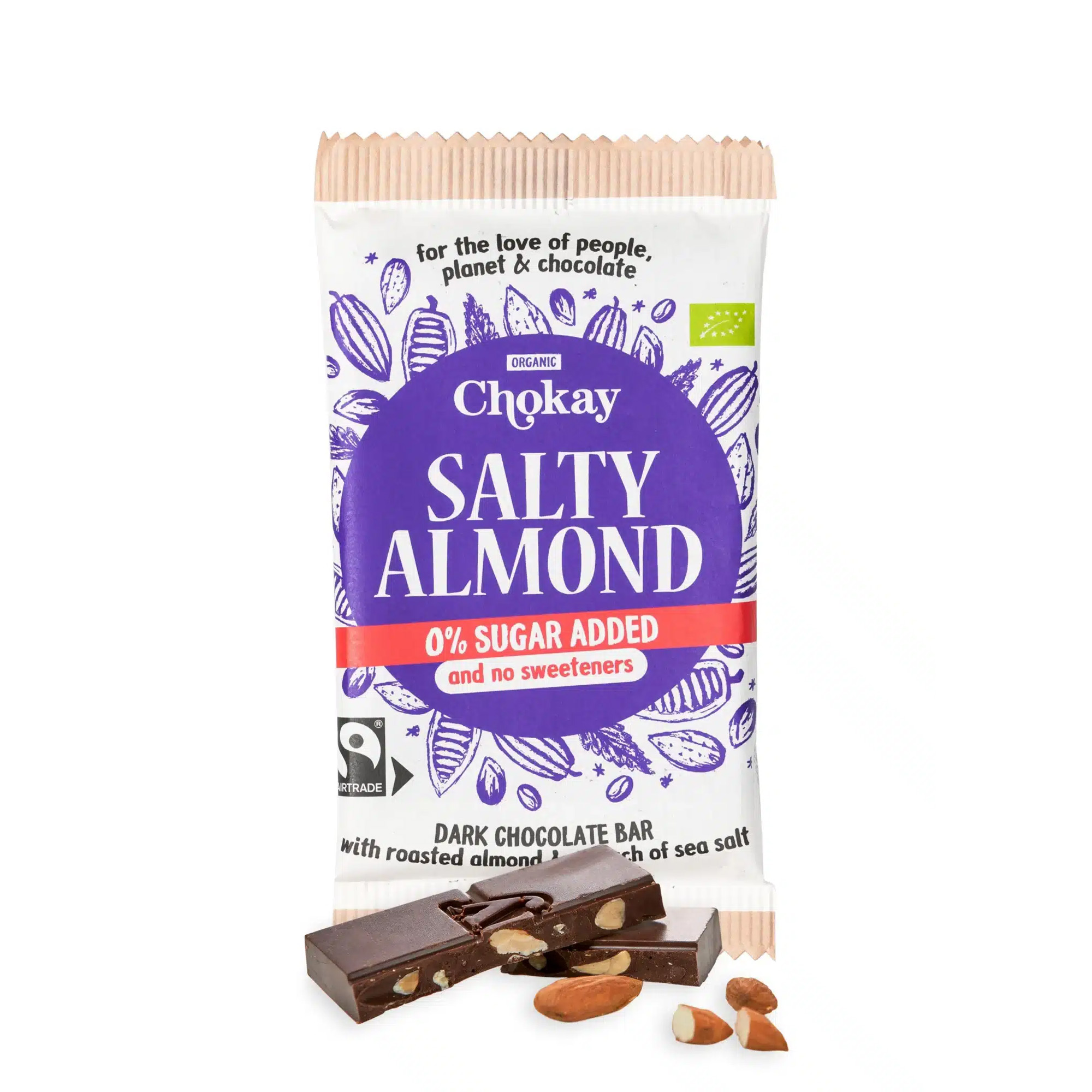 Salty Almond 54  Chokoladebar økologisk Fair Trade