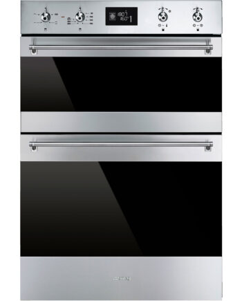 Smeg 60cm Classic Dobbelt Multifunktionsovne   Rustfrit Stål