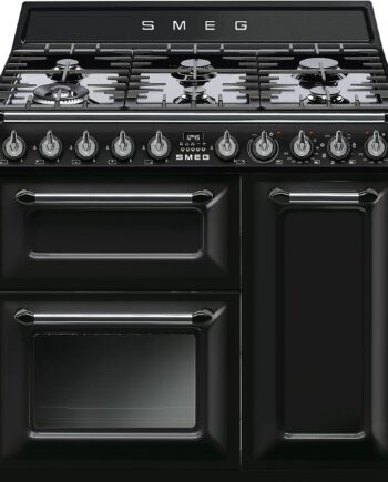 Smeg 90cm Victoria Gaskomfur      Ovne  Sort