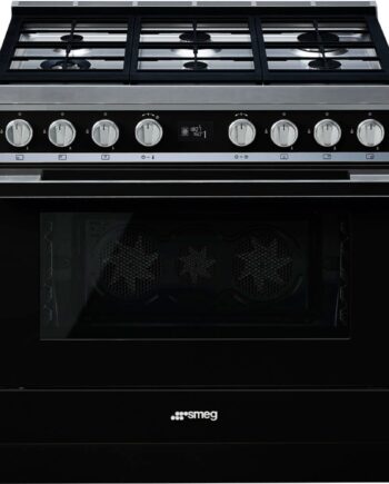 Smeg Cpf9gpbl Portofino Gaskomfur  Sort