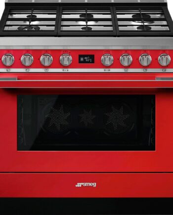 Smeg Cpf9gpr Portofino Gaskomfur  Rød