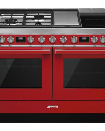 Smeg Cpf120igmpr Portofino Gas- Induktionskomfur  Rød
