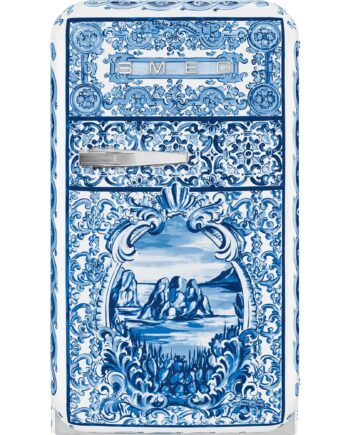 Smeg Fritstående Køleskab Dolce   Gabbana Blu Mediterraneo Fab5rdgme5 73 Cm