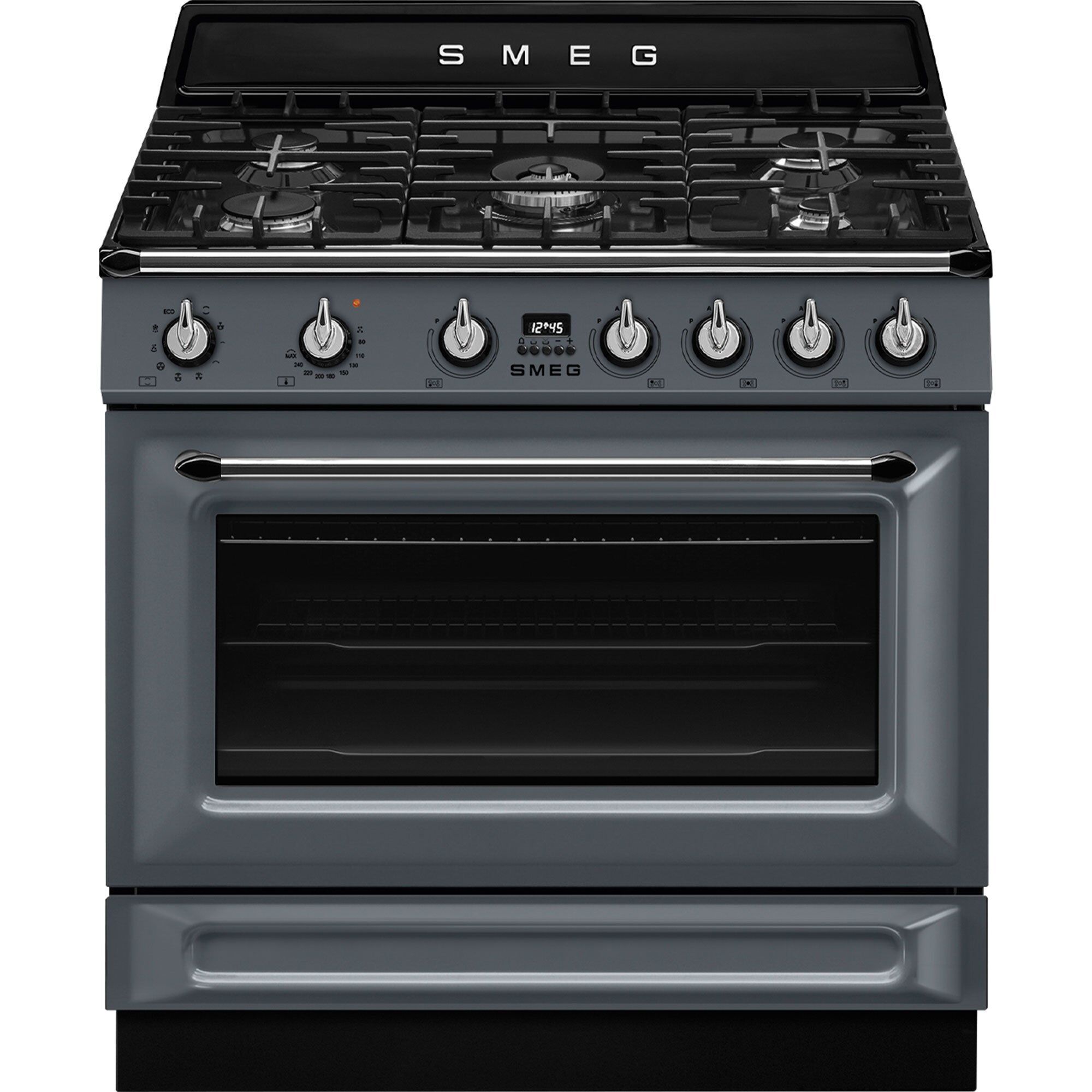 Smeg Gaskomfur Victoria Tr90gmgr 90 Cm Grå