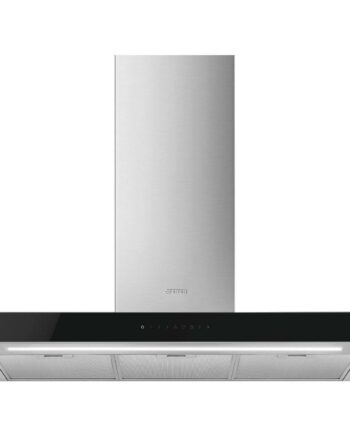 Smeg Kbt9l4vn Vægmonteret Emhætte 90 Cm  Rustfrit Stål Glas
