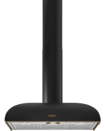 Smeg Ks89aoe Væghængt Emhætte  90 Cm  Antracit   Messing
