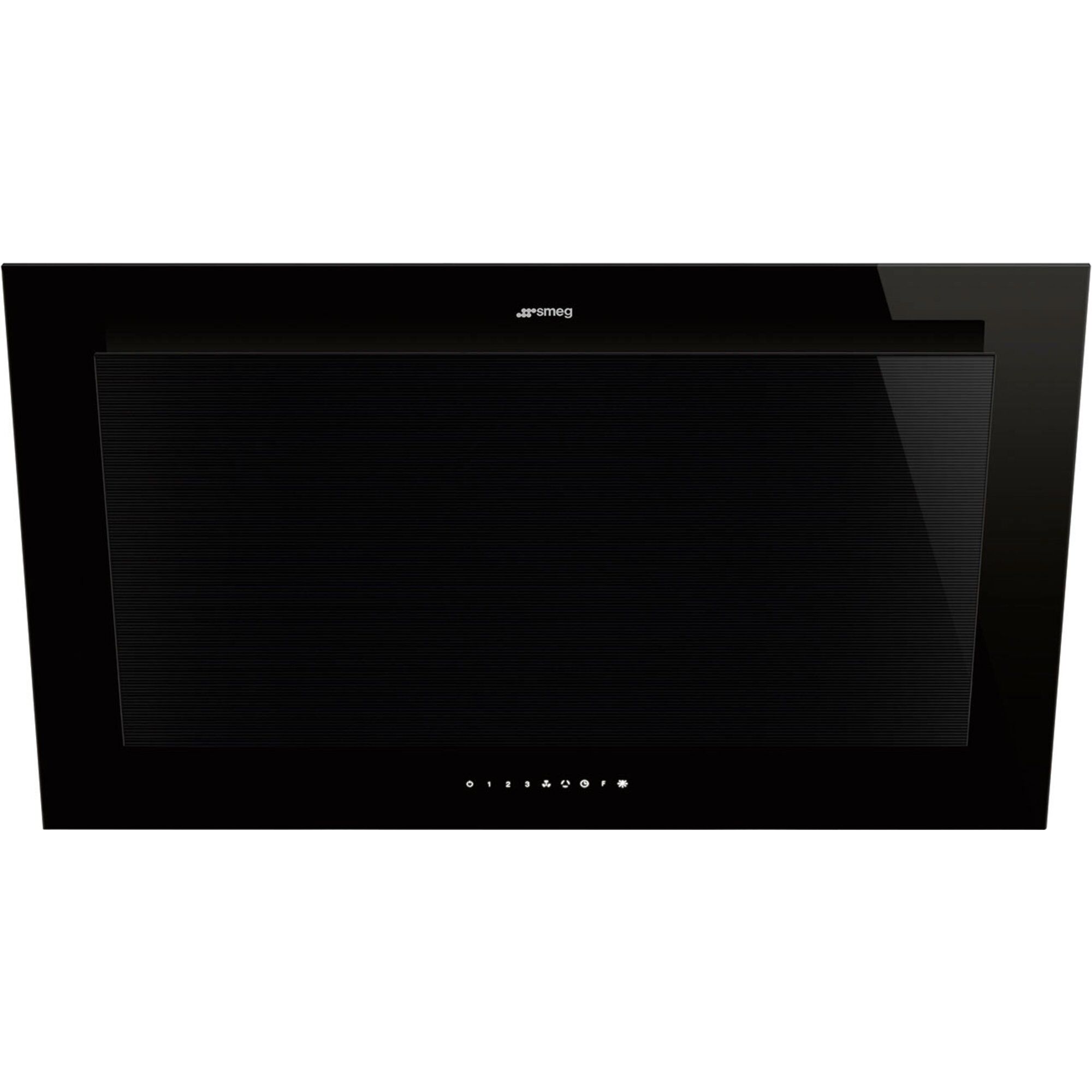 Smeg Kv194b3 Væghængt Emhætte 90 Cm Sort