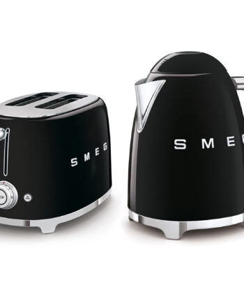 Smeg Pakke: Brødrister Og Elkedel  Sort