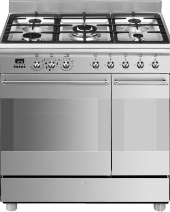 Smeg Scb92mx8 Gaskomfur  90 Cm  Rustfrit Stål