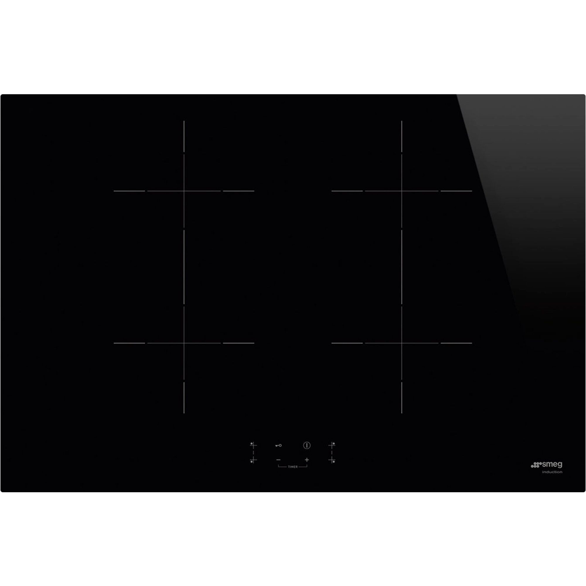 Smeg Sib2741d Induktionskogeplade 75 Cm Sort