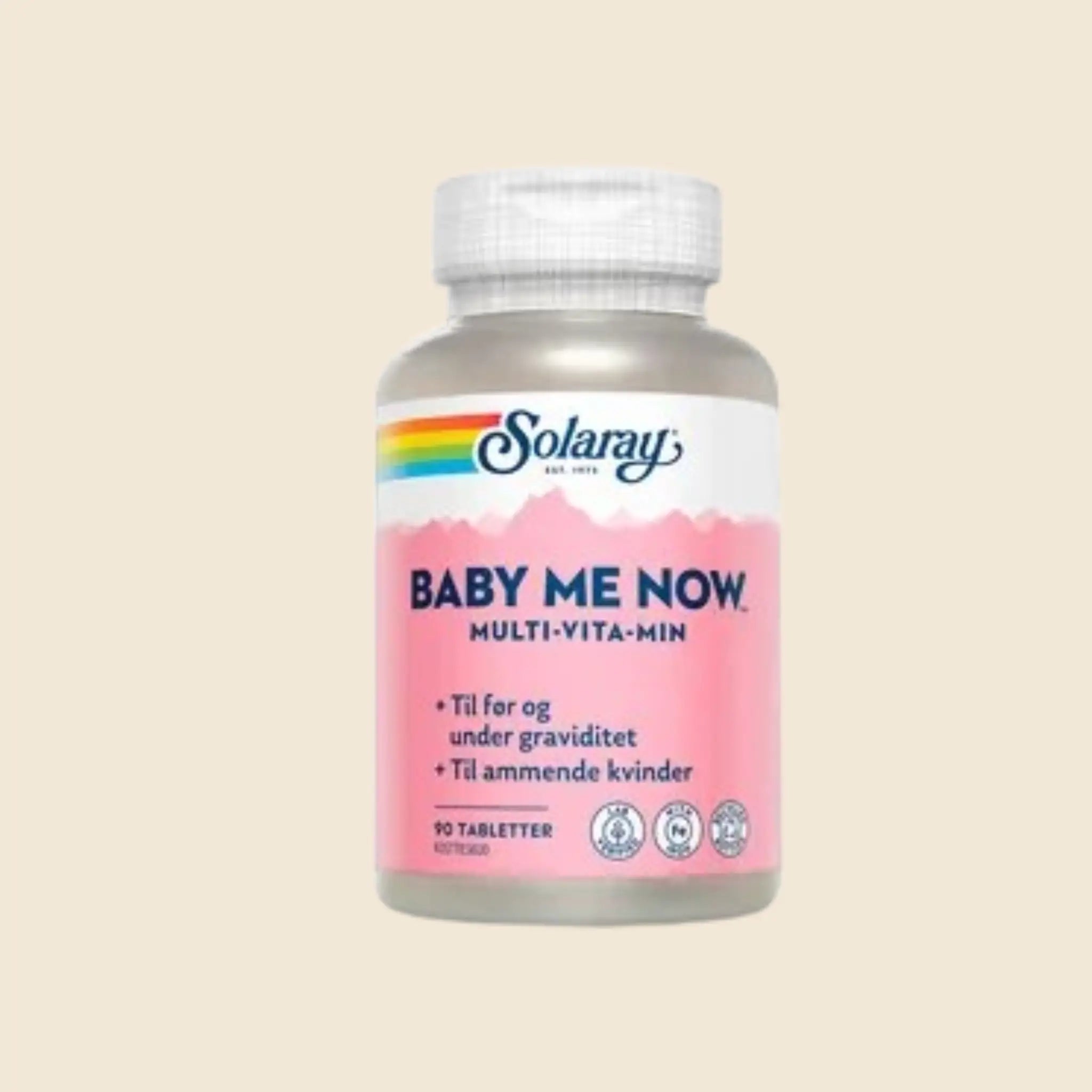 Solaray Baby-me-now  Multivitamin  90 Tabletter