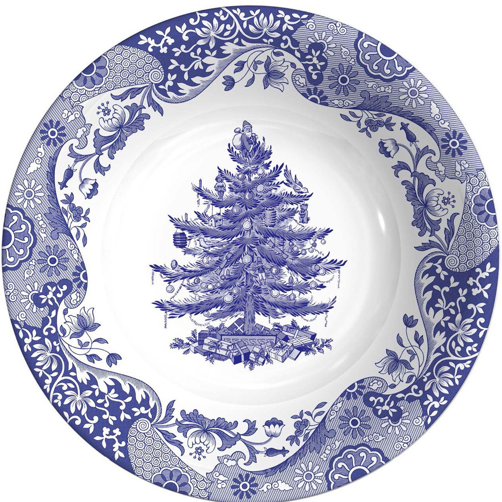 Spode Blue Italian Christmas Tree Skål 20 Cm