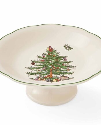 Spode Christmas Tree Slikskål På Fod