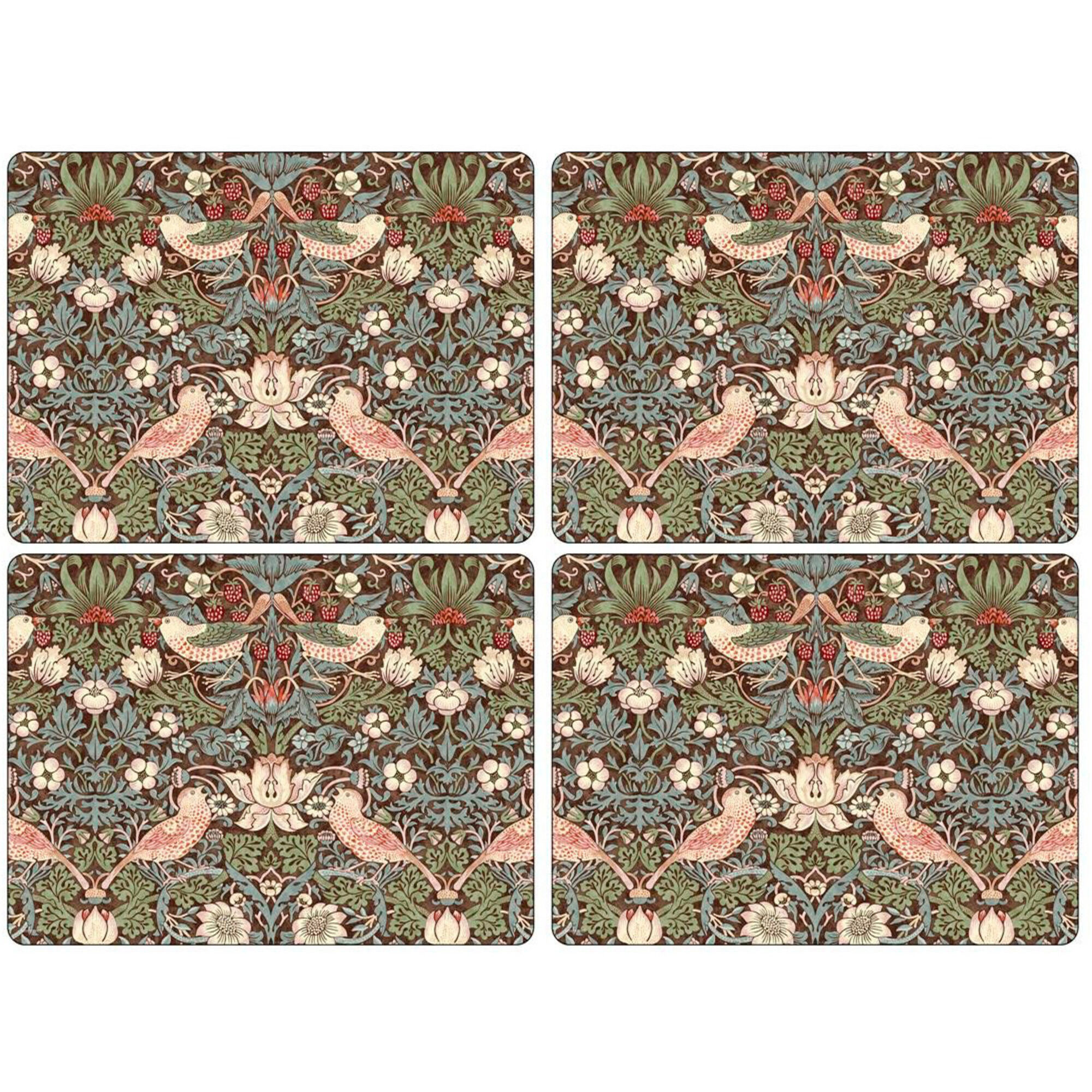 Spode Dækkeservietter 39 Strawberry Thief 39 Brun