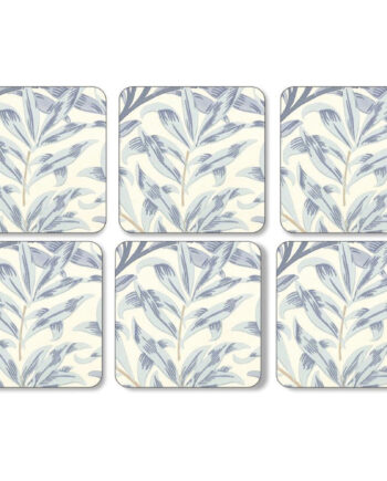 Spode Glasunderlag Med Mønster Af Willow Bough  Blå