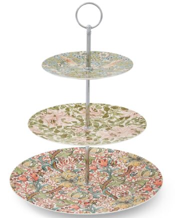 Spode Kagefad  Strawberry Thief Honeysuckle Golden Lily