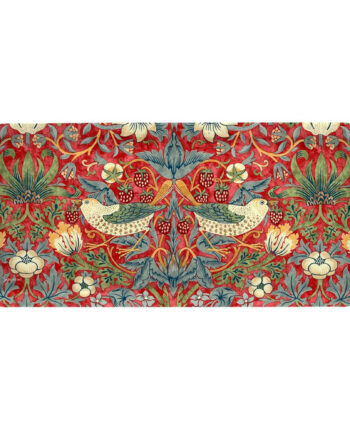 Spode Serveringsbakke  39 Strawberry Thief 39  Rød