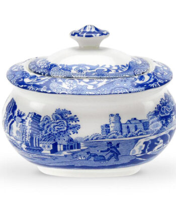 Spode Sukkerskål    Låg  39 Blue Italian 39