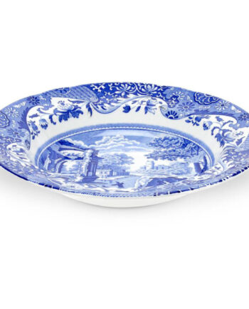 Spode Suppetallerken  39 Blue Italian 39