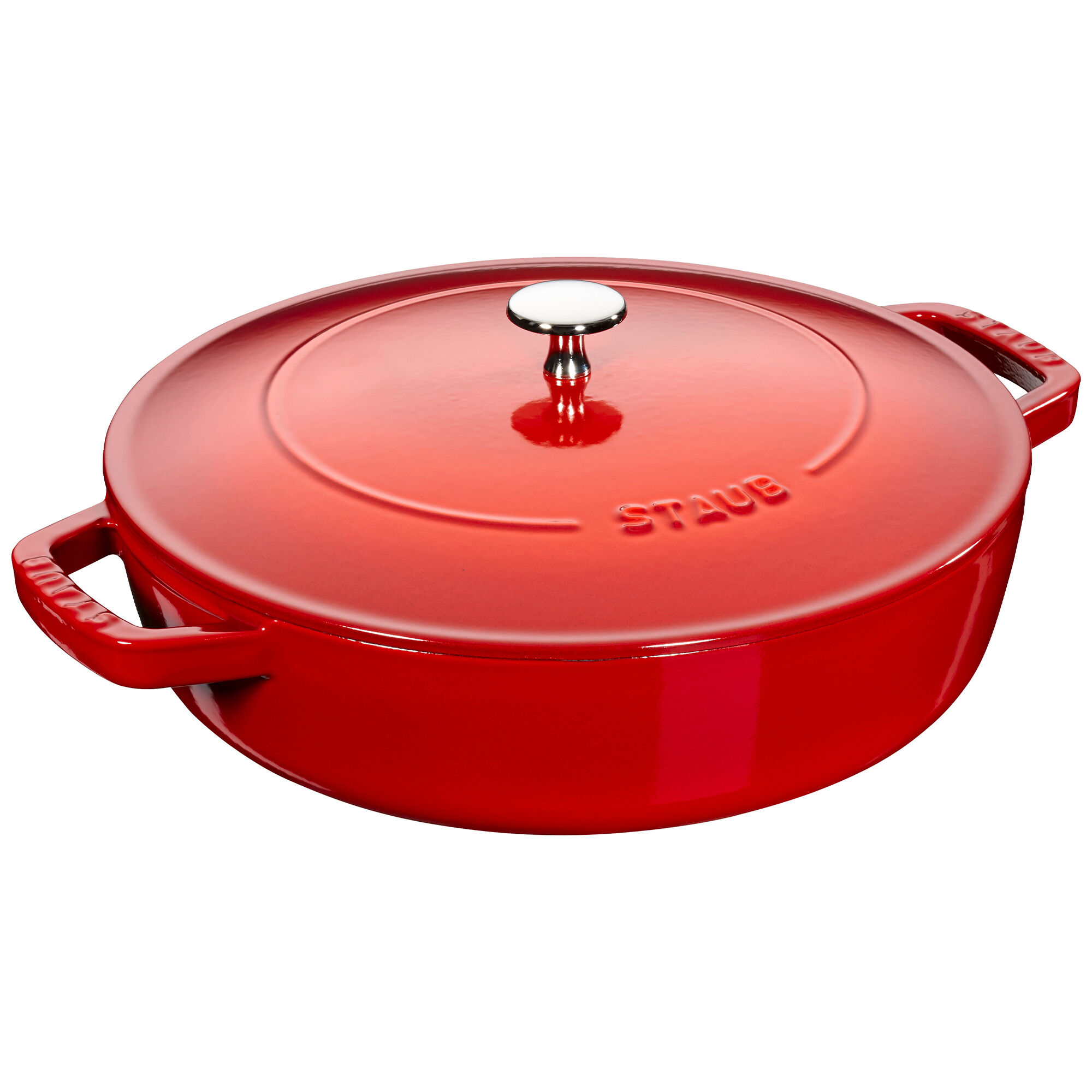 Staub Chistera Traktørpande 24 Cm  Kirsebærrød