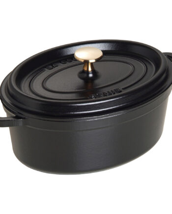 Staub La Cocotte Oval Cocotte 23cm    35 Liter  Sort
