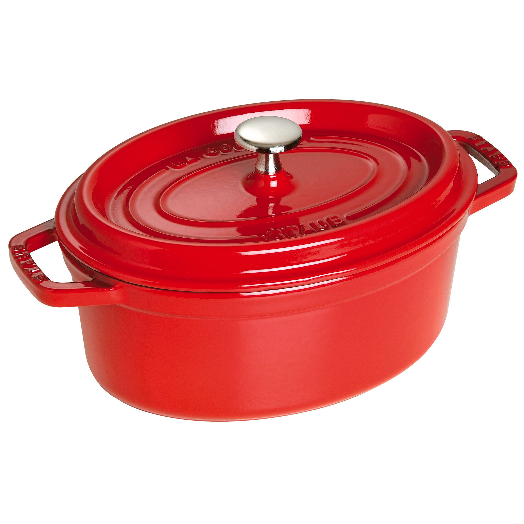 Staub La Cocotte Oval Støbejernsgryde 23 Cm     35    Kirsebærrød