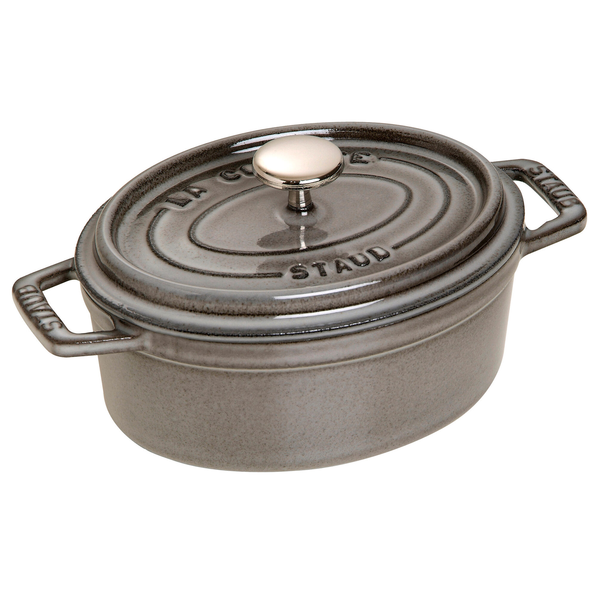 Staub La Cocotte Oval Støbejernsgryde 15 Cm       Liter  Grafitgrå