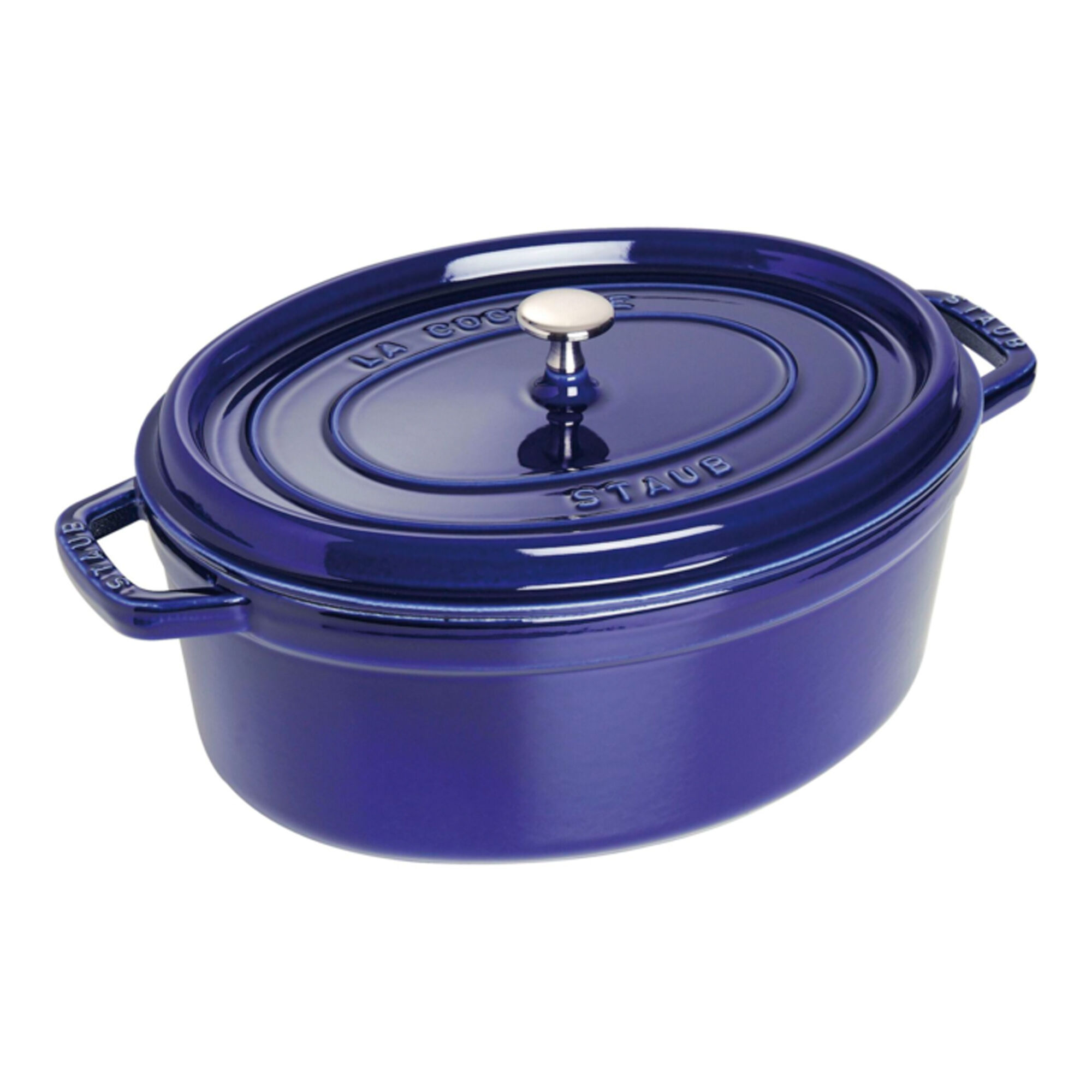 Staub La Cocotte Oval Støbejernsgryde 31 Cm       Liter  Mørkeblå
