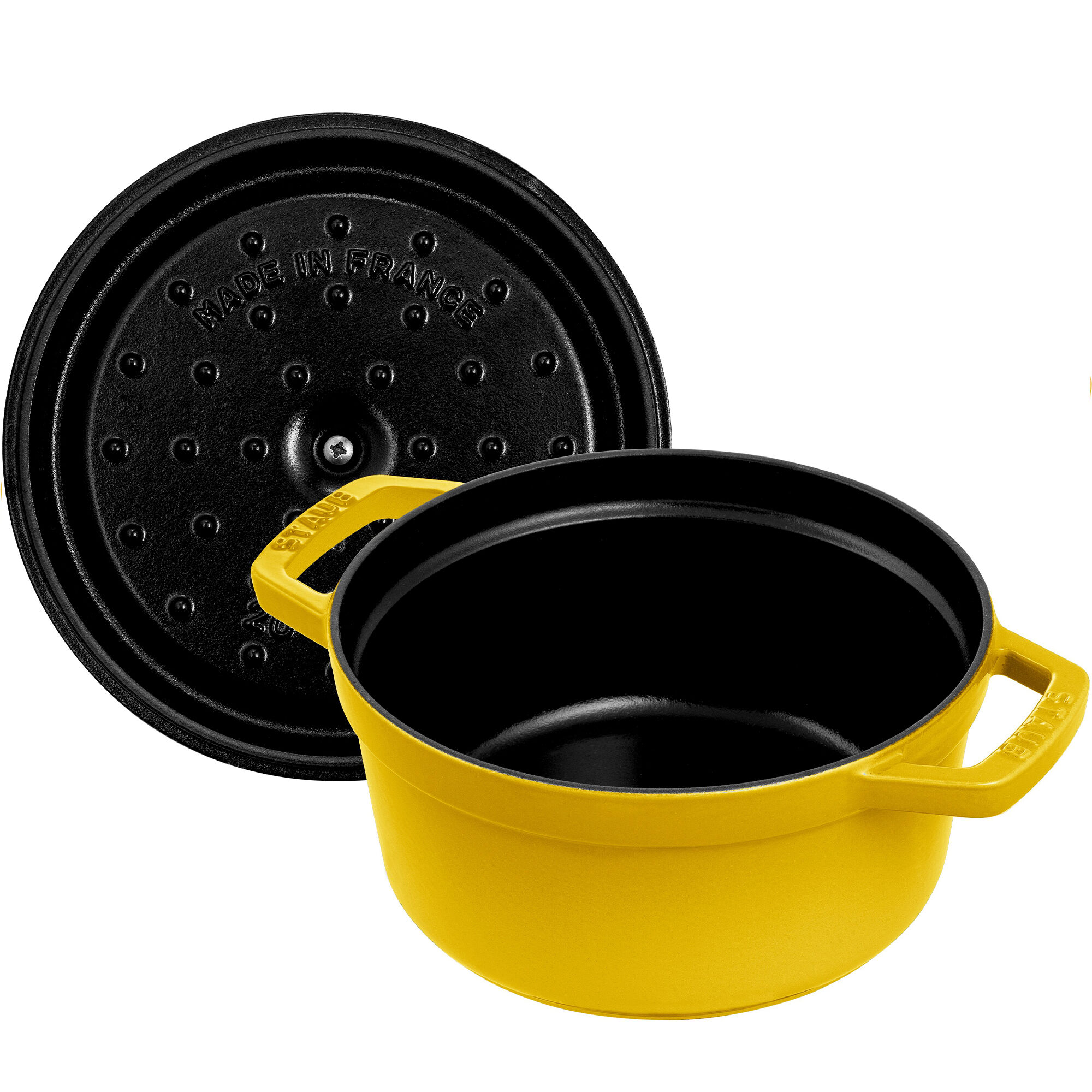 Staub La Cocotte Rund Støbejernsgryde 20 Cm          Citron