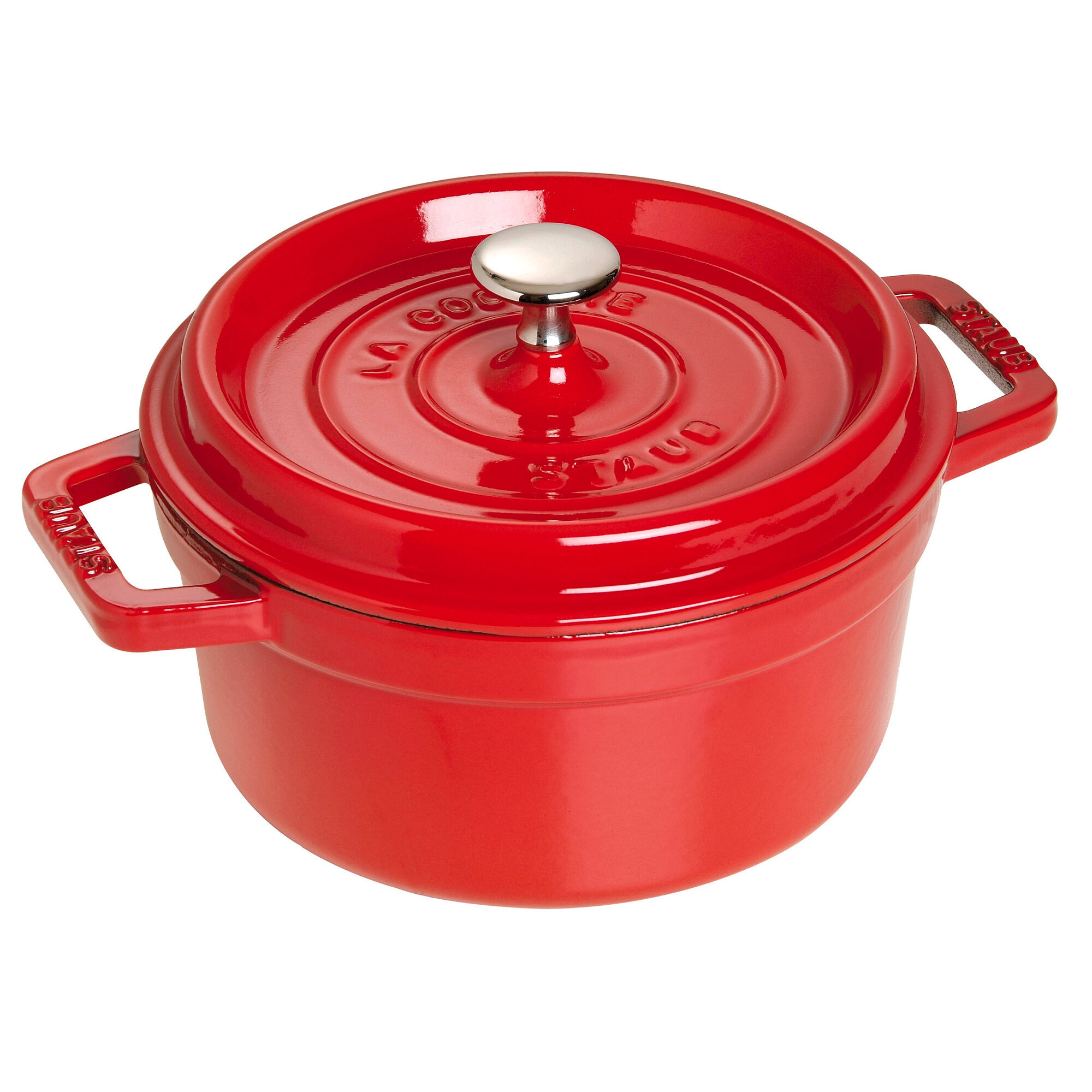 Staub La Cocotte Rund Støbejernsgryde 22 Cm          Kirsebærrød